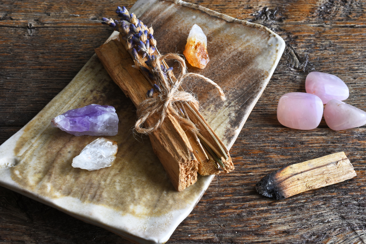 Palo Santo Smudge Sticks and Healing Crystals